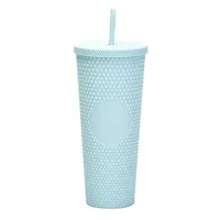 Double-layer Plastic Straw Cup Large Capacity Creative 710ml Cup Portable Cup sku image 8