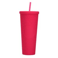 Double-layer Plastic Straw Cup Large Capacity Creative 710ml Cup Portable Cup sku image 10