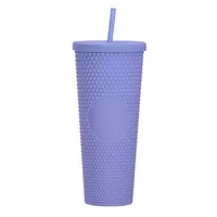 Double-layer Plastic Straw Cup Large Capacity Creative 710ml Cup Portable Cup sku image 12