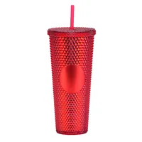 Double-layer Plastic Straw Cup Large Capacity Creative 710ml Cup Portable Cup sku image 18