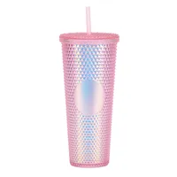 Double-layer Plastic Straw Cup Large Capacity Creative 710ml Cup Portable Cup sku image 20