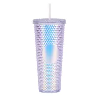 Double-layer Plastic Straw Cup Large Capacity Creative 710ml Cup Portable Cup sku image 21