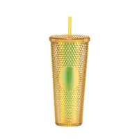 Double-layer Plastic Straw Cup Large Capacity Creative 710ml Cup Portable Cup sku image 25