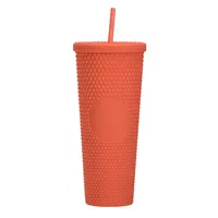 Double-layer Plastic Straw Cup Large Capacity Creative 710ml Cup Portable Cup sku image 24