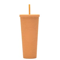 Double-layer Plastic Straw Cup Large Capacity Creative 710ml Cup Portable Cup sku image 48