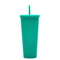 Double-layer Plastic Straw Cup Large Capacity Creative 710ml Cup Portable Cup sku image 52