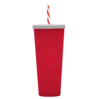 Double-layer Plastic Straw Cup Large Capacity Creative 710ml Cup Portable Cup sku image 53