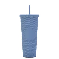 Double-layer Plastic Straw Cup Large Capacity Creative 710ml Cup Portable Cup sku image 46