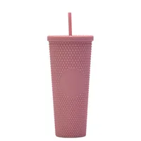 Double-layer Plastic Straw Cup Large Capacity Creative 710ml Cup Portable Cup sku image 43