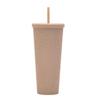 Double-layer Plastic Straw Cup Large Capacity Creative 710ml Cup Portable Cup sku image 44