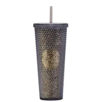 Double-layer Plastic Straw Cup Large Capacity Creative 710ml Cup Portable Cup sku image 55