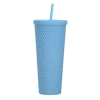 Double-layer Plastic Straw Cup Large Capacity Creative 710ml Cup Portable Cup sku image 5