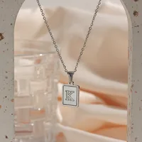 Wholesale Jewelry Fashion Letter 304 Stainless Steel Plating main image 4