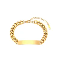 Retro Geometric Stainless Steel Bracelets Stainless Steel Id Bracelets main image 2