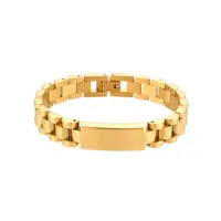Retro Geometric 304 Stainless Steel 18K Gold Plated Zircon Bangle In Bulk sku image 1