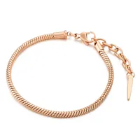 Fashion Geometric Titanium Steel 18K Gold Plated Bracelets Jewelry In Bulk sku image 3