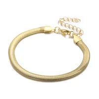 Fashion Geometric Titanium Steel 18K Gold Plated Bracelets In Bulk main image 1