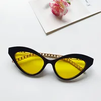 Unisex Fashion Leopard Pc Resin Cat Glasses Sunglasses sku image 3