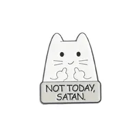 Cute Letter Cat Alloy Plating Unisex Brooches sku image 6
