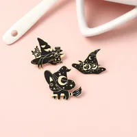 Fashion Cat Alloy Stoving Varnish Brooches main image 2