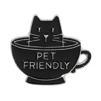 Cute Cat Alloy Stoving Varnish Unisex Brooches sku image 8