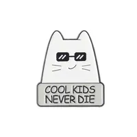 Cute Letter Cat Alloy Plating Unisex Brooches sku image 3
