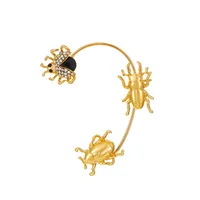 Exaggerated Insect Alloy Plating Rhinestone Ear Hook sku image 1