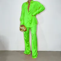 Casual Women'S Fashion Solid Color Polyester Front Button Pants Sets Pants Sets main image 3