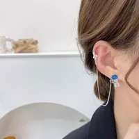 Fashion Astronaut Alloy Tassel Rhinestone Earrings main image 5