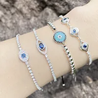 Fashion Eye Copper Bracelets Inlay Zircon Copper Bracelets main image 1