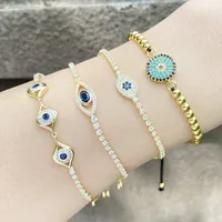 Fashion Eye Copper Bracelets Inlay Zircon Copper Bracelets main image 4