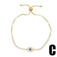 Fashion Eye Copper Bracelets Inlay Zircon Copper Bracelets sku image 8