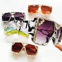 Unisex Fashion Geometric Pc Square Diamond Sunglasses main image 3