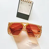 Unisex Fashion Geometric Pc Square Diamond Sunglasses sku image 1