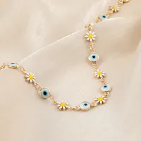 Ethnic Style Eye Flower Copper Necklace Copper Necklaces main image 2