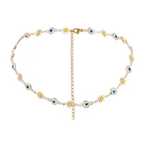 Ethnic Style Eye Flower Copper Necklace Copper Necklaces sku image 1