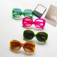Casual Geometric Uv400 Resin Oval Frame Full Frame Women's Sunglasses main image 5