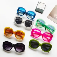 Casual Geometric Uv400 Resin Oval Frame Full Frame Women's Sunglasses main image 1