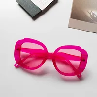 Casual Geometric Uv400 Resin Oval Frame Full Frame Women's Sunglasses sku image 1