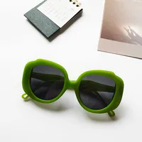Casual Geometric Uv400 Resin Oval Frame Full Frame Women's Sunglasses sku image 3