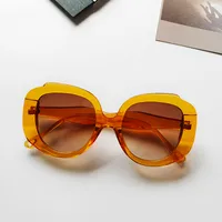 Casual Geometric Uv400 Resin Oval Frame Full Frame Women's Sunglasses sku image 6