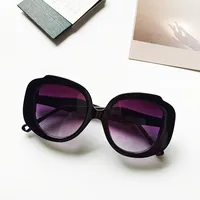 Casual Geometric Uv400 Resin Oval Frame Full Frame Women's Sunglasses sku image 7