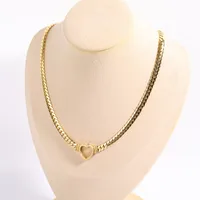 Wholesale Jewelry Retro Heart Shape 201 Stainless Steel 304 Stainless Steel Gold Plated Pendant Necklace main image 5