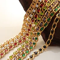 Wholesale Jewelry Retro Geometric 304 Stainless Steel Zircon 18K Gold Plated Bracelets Earrings Necklace main image 1