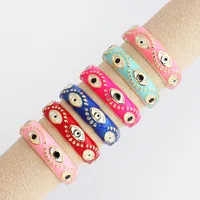Fashion Devil's Eye Copper Open Ring Plating Copper Rings main image 4