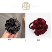 Korean New Fashion Wild Simulation Rose Cheap Scrunchies Wholesale sku image 12