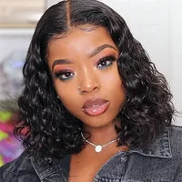 Women's Hip-hop Casual High-temperature Fiber Centre Parting Short Curly Hair Wigs main image 4