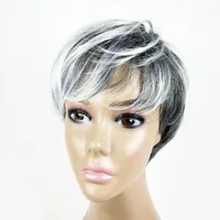 Women's Fashion Casual High-temperature Fiber Air Bangs Short Curly Hair Wigs main image 1