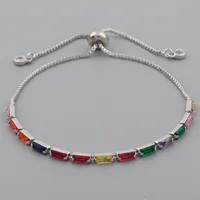 Retro Geometric Copper Zircon Bracelets In Bulk sku image 13