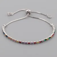 Retro Geometric Copper Zircon Bracelets In Bulk sku image 6